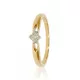 Sárga arany gyémánt köves gyűrű 86242