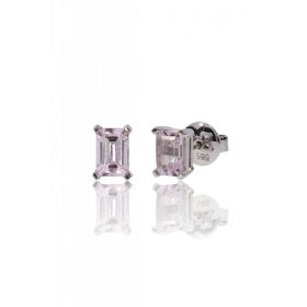 Fehér arany morganit köves stekkeres fülbevaló 86243