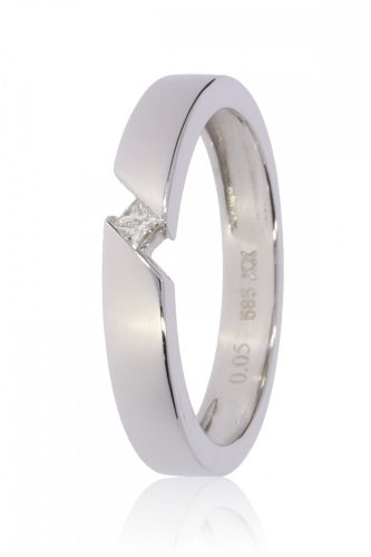 Fehér arany gyémánt köves gyűrű 86259