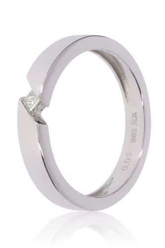 Fehér arany gyémánt köves gyűrű 86259