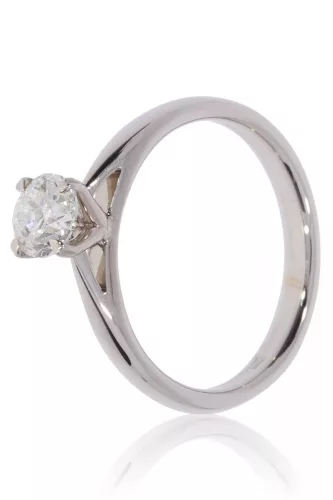 Fehér arany gyémánt köves gyűrű 86382