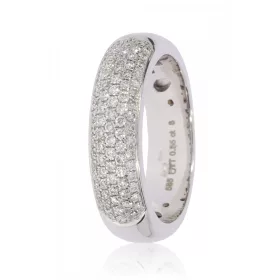 Fehér arany gyémánt köves gyűrű 87583