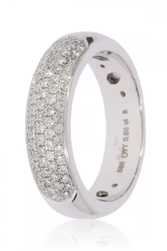 Fehér arany gyémánt köves gyűrű 87583