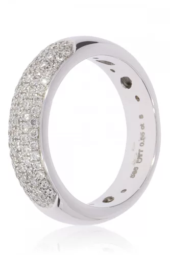 Fehér arany gyémánt köves gyűrű 87583