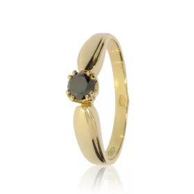 Sárga arany gyémánt köves gyűrű 87755