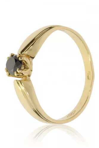 Sárga arany gyémánt köves gyűrű 87755