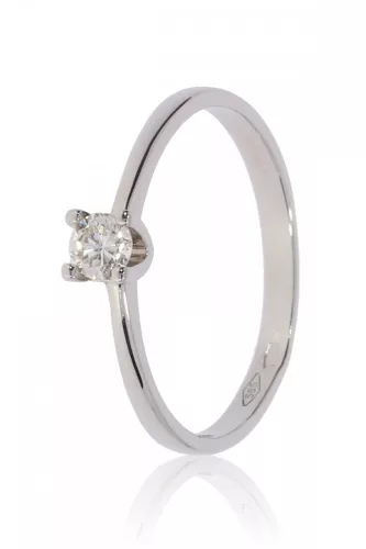 Fehér arany gyémánt köves gyűrű 87858