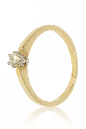 Sárga arany gyémánt köves gyűrű 87859