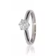 Fehér arany gyémánt köves gyűrű 88047
