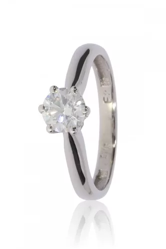 Fehér arany gyémánt köves gyűrű 88047