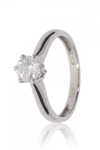 Fehér arany gyémánt köves gyűrű 88047