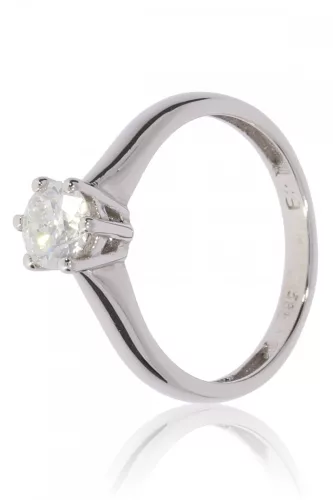 Fehér arany gyémánt köves gyűrű 88047