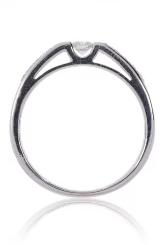 Fehér arany gyémánt köves gyűrű 88526