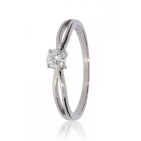 Fehér arany gyémánt köves gyűrű 88587