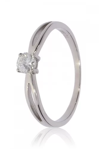 Fehér arany gyémánt köves gyűrű 88587