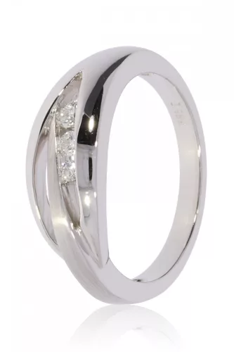 Fehér arany gyémánt köves gyűrű 89068