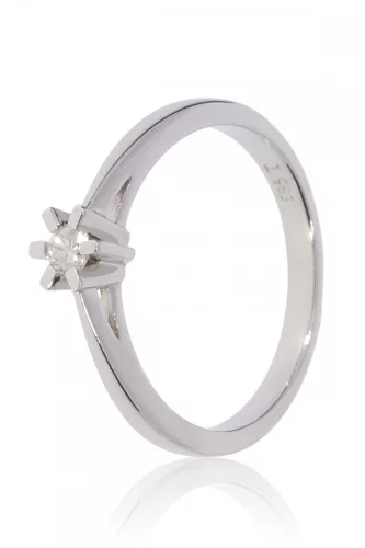 Fehér arany gyémánt köves gyűrű 89070