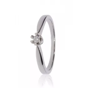 Fehér arany gyémánt köves gyűrű 89084