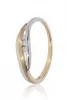 Sárga-Fehér arany gyémánt köves gyűrű 89091