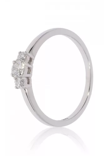 Fehér arany gyémánt köves gyűrű 89111