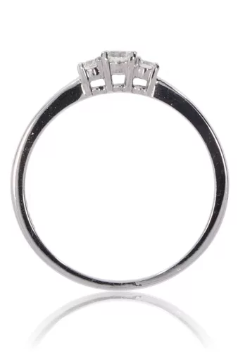 Fehér arany gyémánt köves gyűrű 89111