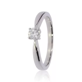 Fehér arany gyémánt köves gyűrű 89120