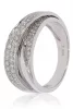 Fehér arany gyémánt köves gyűrű 89121