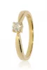 Sárga arany gyémánt köves gyűrű 89123