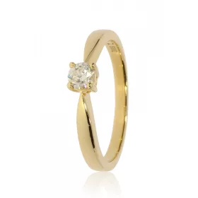 Sárga arany gyémánt köves gyűrű 89123