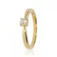 Sárga arany gyémánt köves gyűrű 89123