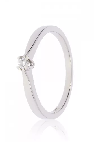 Fehér arany gyémánt köves gyűrű 89126