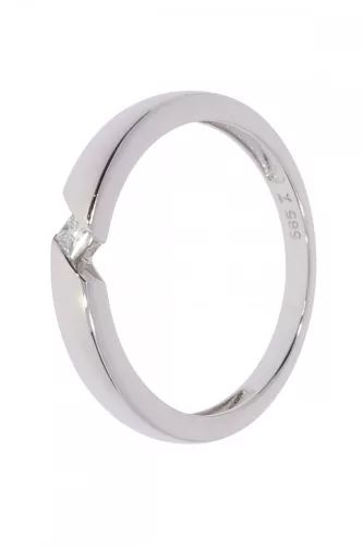 Fehér arany gyémánt köves gyűrű 89129