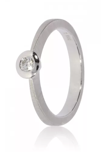 Fehér arany gyémánt köves gyűrű 89133