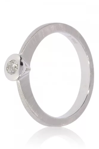 Fehér arany gyémánt köves gyűrű 89133