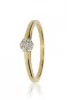 Sárga arany gyémánt köves gyűrű 89134