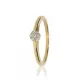 Sárga arany gyémánt köves gyűrű 89134