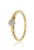 Sárga arany gyémánt köves gyűrű 89134