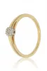 Sárga arany gyémánt köves gyűrű 89134