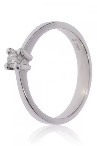 Fehér arany gyémánt köves gyűrű 89136