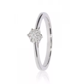 Fehér arany gyémánt köves gyűrű 89137