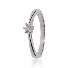 Fehér arany gyémánt köves gyűrű 89140