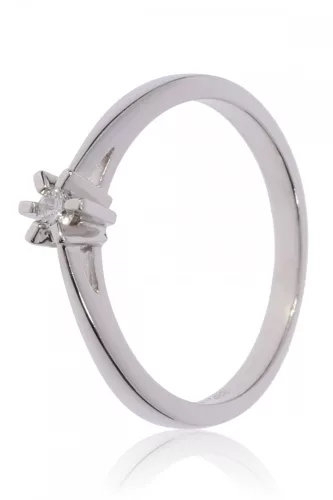 Fehér arany gyémánt köves gyűrű 89140