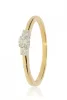 Sárga-Fehér arany gyémánt köves gyűrű 89143