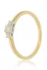 Sárga-Fehér arany gyémánt köves gyűrű 89143