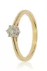 Sárga-Fehér arany gyémánt köves gyűrű 89154