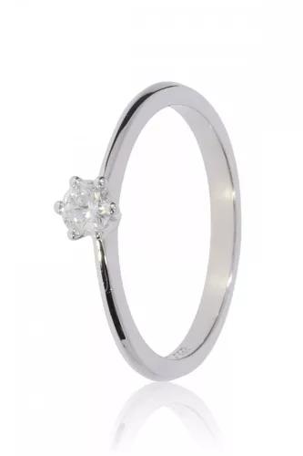 Fehér arany gyémánt köves gyűrű 89160