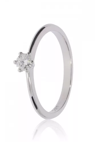 Fehér arany gyémánt köves gyűrű 89161