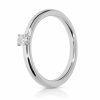 Fehér arany gyémánt gyűrű 0,10 ct kővel elegáns dizájn
