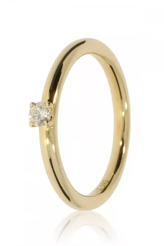 Sárga arany gyémánt köves gyűrű 89164