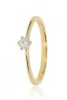 Sárga arany gyémánt köves gyűrű 89167